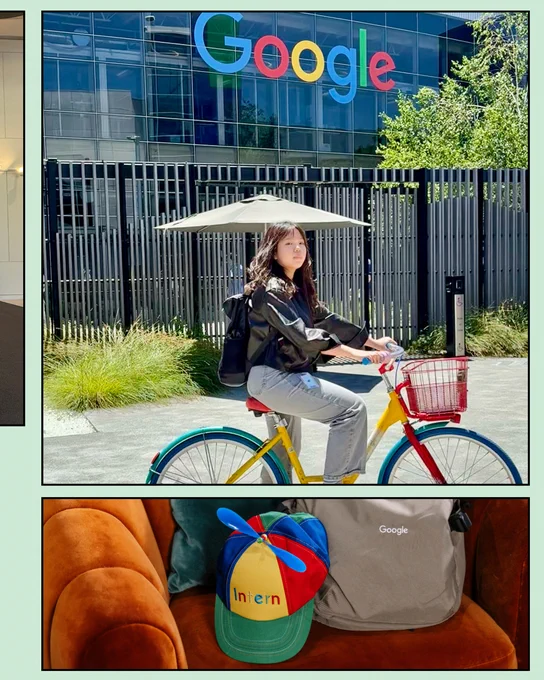 Collage of Google interns