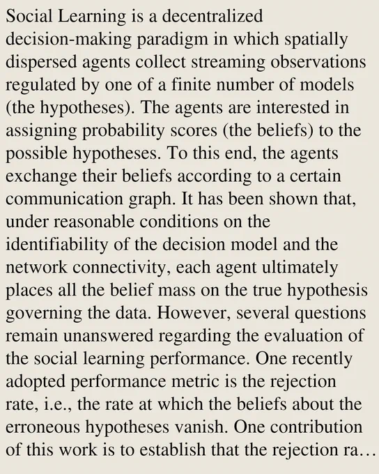 Social Learning is a decentralized decision-making paradigm in which spatially dispersed agents collect streaming observations regulated by one of a finite number of models (the hypotheses). The agents are interested in assigning probability scores (the beliefs) to the possible hypotheses. To this end, the agents exchange their beliefs according to a certain communication graph. It has been shown that, under reasonable conditions on the identifiability of the decision model and the network connectivity, each agent ultimately places all the belief mass on the true hypothesis governing the data. However, several questions remain unanswered regarding the evaluation of the social learning performance. One recently adopted performance metric is the rejection rate, i.e., the rate at which the beliefs about the erroneous hypotheses vanish. One contribution of this work is to establish that the rejection rate leads to several paradoxes, which make it unsuitable as a valid performance measure. 