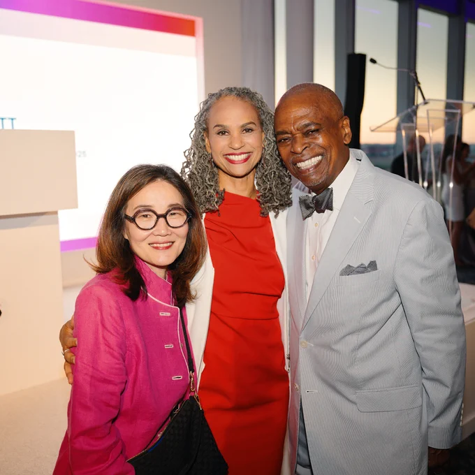 (From L to R) Juliet Choi, president and CEO of the Asian & Pacific Islander American Health Forum (APIAHF), LCCHR President and CEO Maya Wiley and Wade Henderson (Former LCCHR CEO).