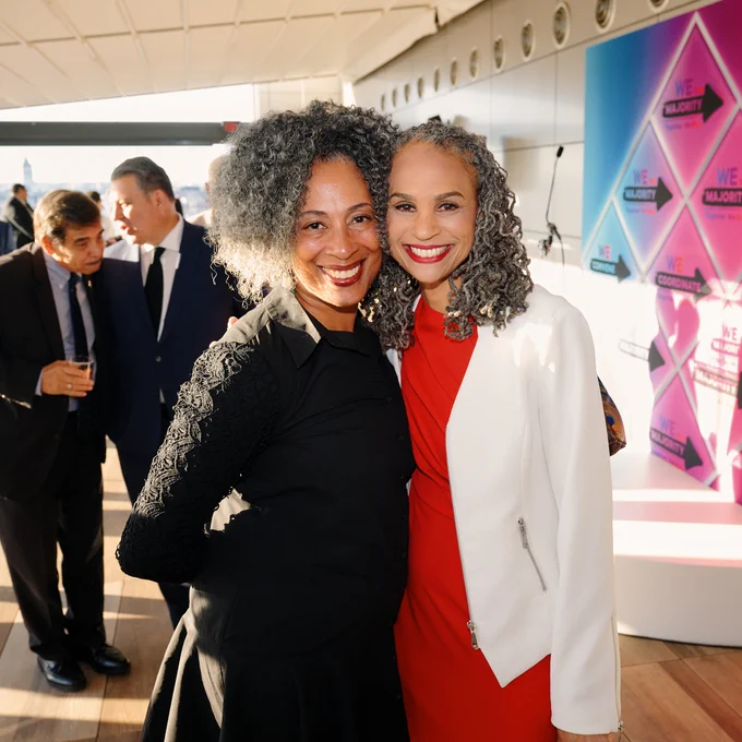 (From L to R) Fatima Goss Graves, CEO of the National Women's Law Center and Maya Wiley, CEO and president of the LCCHR. 