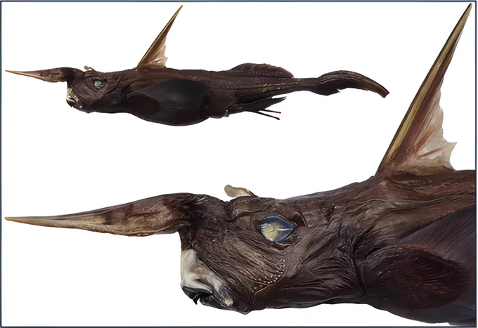 Cover image from the study. Preserved specimens of 𝑅ℎ𝑖𝑛𝑜𝑐ℎ𝑖𝑚𝑎𝑒𝑟𝑎 𝑐𝑜𝑠𝑡𝑎𝑟𝑖𝑐𝑎𝑛𝑎.