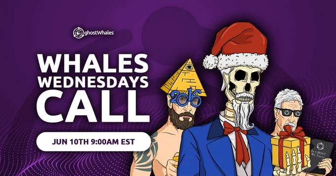 Whales Wednesdays Call - Q2 2026 👻🐳

✅ Join us on JUN 10TH @ 9:00 AM EST
🔗 https://ghostchain.io/whales-apply

GHOST Whales is an exclusive private community of the most dedicated GHOST members 👻🐳