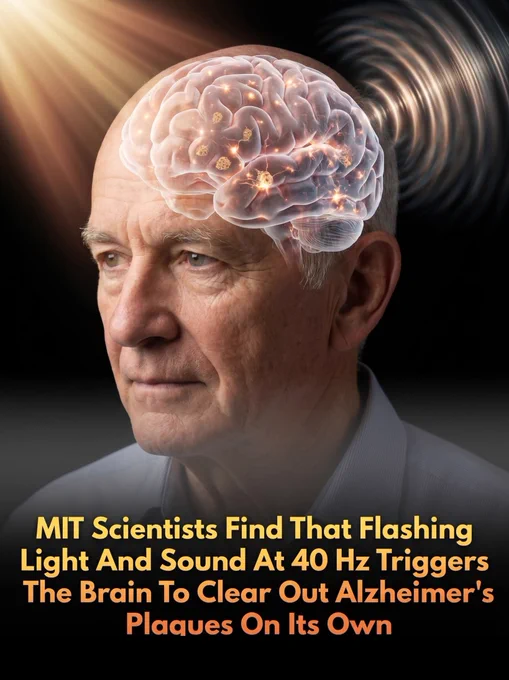 A noninvasive treatment using light and sound shown to trigger the brain’s natural waste-clearance system to combat Alzheimer's disease.

More than 7 million Americans are currently living with Alzheimer’s disease, a crisis projected to cost the U.S. healthcare system an estimated $409 billion in 2026. This treatment could change that.

In a groundbreaking preclinical study funded by the National Institute on Aging (NIA), researchers from MIT, Boston University, and Westlake University in China have discovered that noninvasive light and sound stimulation can significantly reduce levels of toxic amyloid proteins in the brain.

 By exposing mice to flashing lights and auditory tones engineered to generate 40-hertz electrical gamma waves, scientists triggered a dramatic boost in the flow of cerebrospinal fluid. 

This sensory stimulation effectively tapped into the brain’s glymphatic system—its internal waste-disposal network—prompting cells called astrocytes to expand, flush out debris.