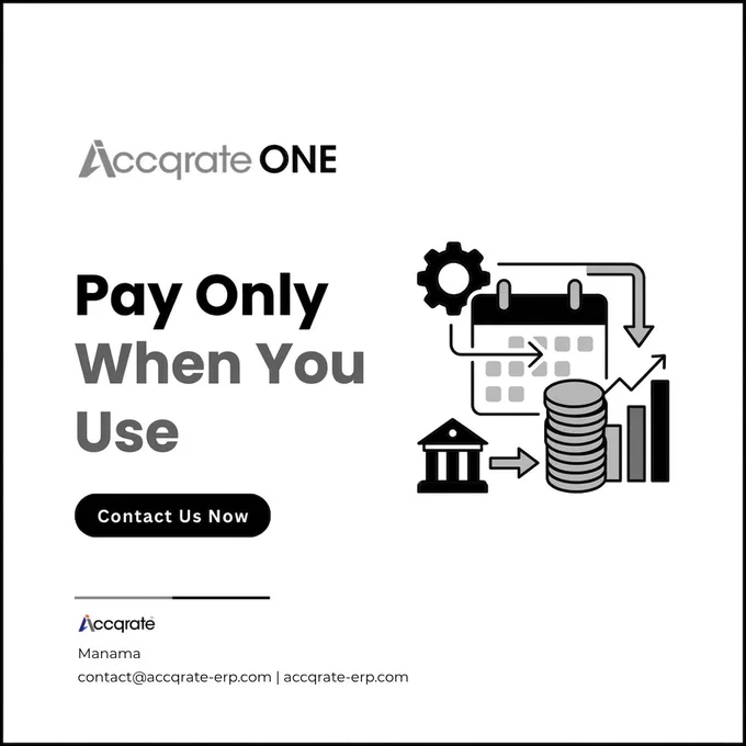 Accqrate ERP – unified platform for accounting, inventory, and business automation.