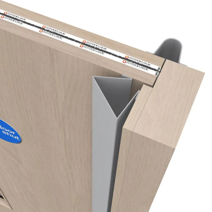 Astro FingerKeeper Commercial Front is a finger guard (door hinge guard) used to prevent finger trapping accidents in doors.
Can be fitted to most types of doors including wood, metal and uPVC.