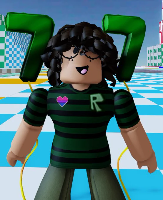 MrCloxia's avatar with an open mouth Mr.Chuckles Dynamic Head. This was done with setting the mood to "Joyful Smile" and then using an Bubblegum accessory, scaling it downwards to give it an illusion that it's an tongue.