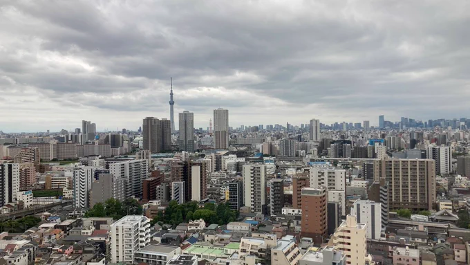 2026/06/10(火)11:19 東京都足立区 北千住空の画像 スカイツリー撮影