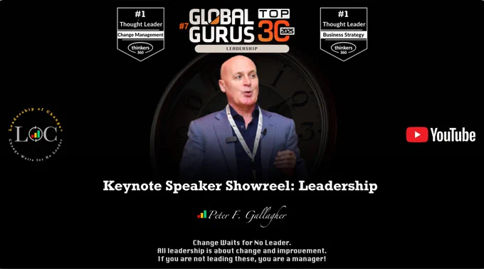 Peter F Gallagher, saeculum leadership,  leadership, AI OCLeadership, leadership of change, change leadership, keynote speaker reel, change leadership keynote, change management speakers, leadership book of knowledge, leadership speakers,  global gurus, global gurus leadership, leadership gurus, change leader, leadership guru, change leadership gurus, change management global thought leaders, change management gurus,