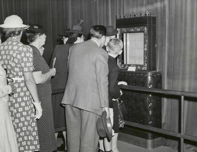 image from http://exhibitions.nypl.org/biblion/worldsfair/moment-time-brink-war/story/story-war-and-peace