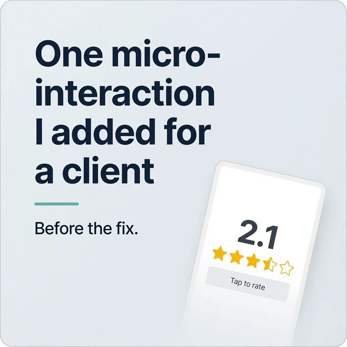 One small interaction fixed it for a client budget app.
