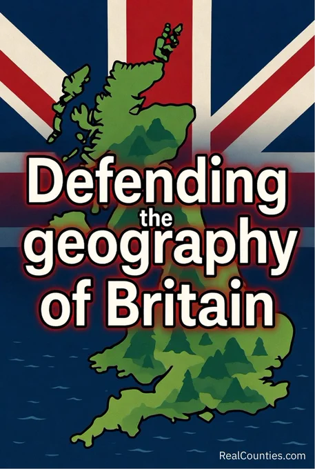 Defending the geography of Britain - infographic describing the work of RealCounties.com