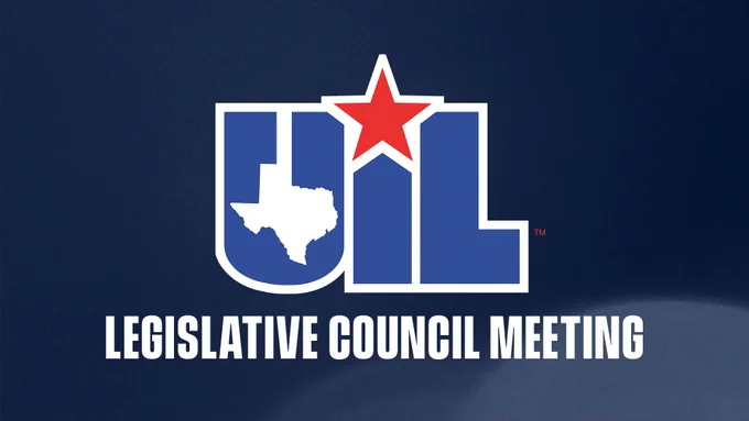 UIL Logo, text underneath reads "Legislative Council Meeting". 