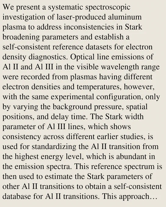 We present a systematic spectroscopic investigation of laser-produced aluminum plasma to address inconsistencies in Stark broadening parameters and establish a self-consistent reference datasets for electron density diagnostics. Optical line emissions of Al II and Al III in the visible wavelength range were recorded from plasmas having different electron densities and temperatures, however, with the same experimental configuration, only by varying the background pressure, spatial positions, and delay time. The Stark width parameter of Al III lines, which shows consistency across different earlier studies, is used for standardizing the Al II transition from the highest energy level, which is abundant in the emission spectra. This reference spectrum is then used to estimate the Stark parameters of other Al II transitions to obtain a self-consistent database for Al II transitions. This approach significantly reduces the uncertainty in the estimated plasma electron density using Stark para