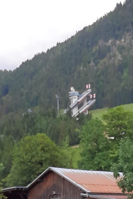 Blick auf die Orlen WM- Skisprungarena in Oberstdorf (Oberallgäu).
