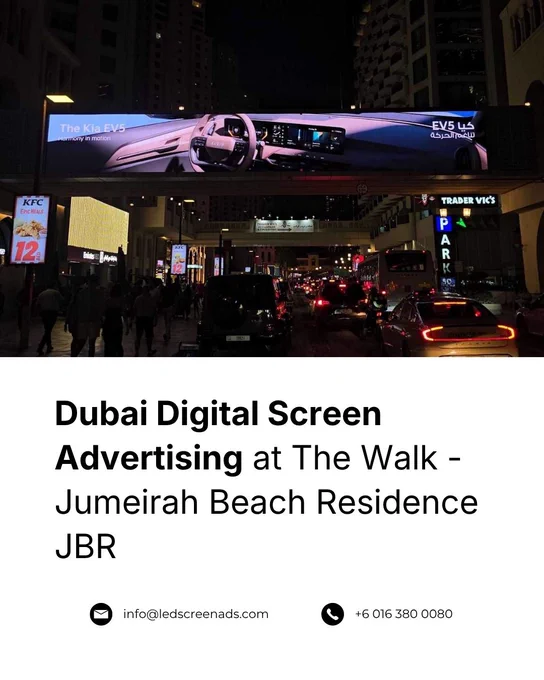JBR The Walk Digital Out of Home Advertising United Arab Emirates Dubai DigitalScreen Advertising