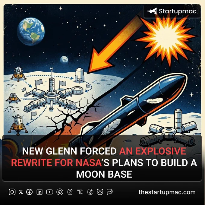 Just days after NASA unveiled its massive, sprawling strategy for a permanent Moon Base, the entire timeline was thrown into absolute chaos. A catastrophic launch pad explosion of Blue Origin’s heavy-lift New Glenn rocket at Cape Canaveral didn't just leave a scar on Launch Complex 36—it forced an immediate, explosive rewrite of NASA's lunar architecture.