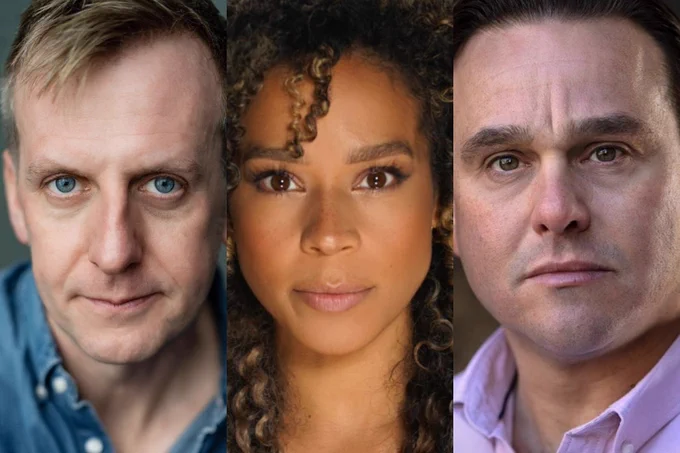 A photo showing three performers' headshots 