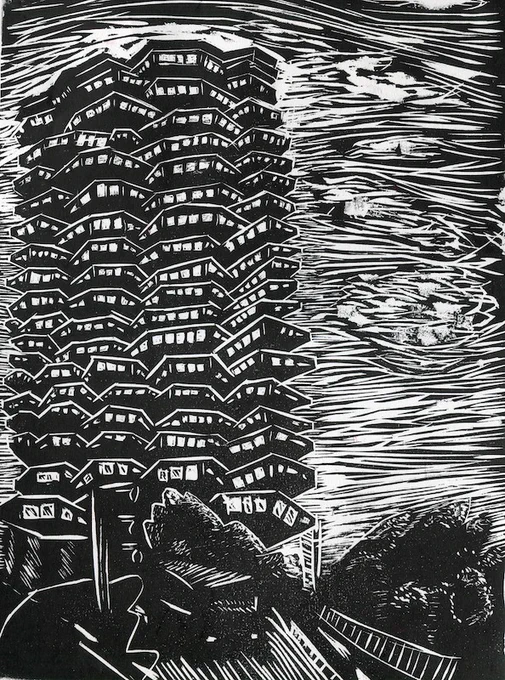 The 50p building by Skye Baker