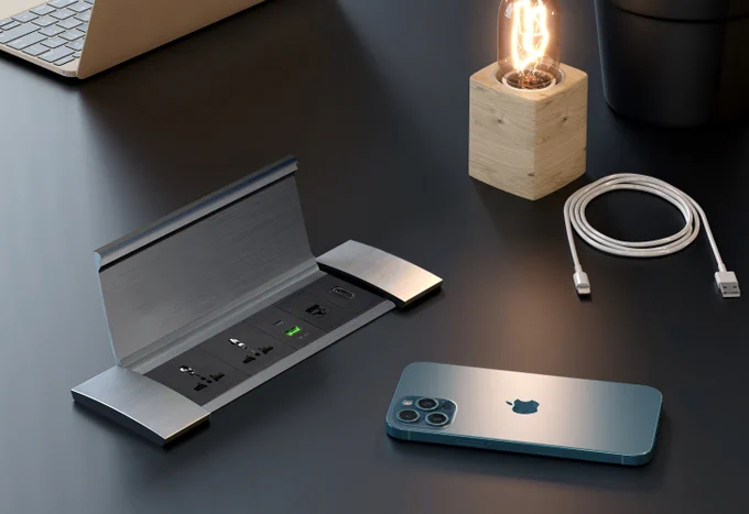 One flip, endless possibilities.

The MX Flip Type Cable Cubby brings power, ports, and polish straight to your desk.
No clutter, no hassle — just sleek connectivity at your command.”

Explore more: https://rb.gy/ln7ay2

#desksetup #cablemanagement #powerdistribution #modernworkspace #MX
