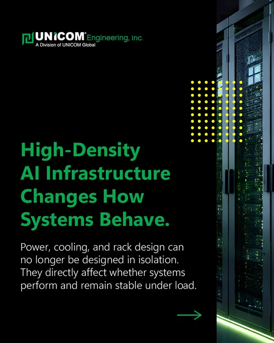 High-Density AI Infrastructure Changes How Systems Behave.

Power, cooling, and rack design can no longer be designed in isolation. They directly affect whether systems perform and remain stable under load.