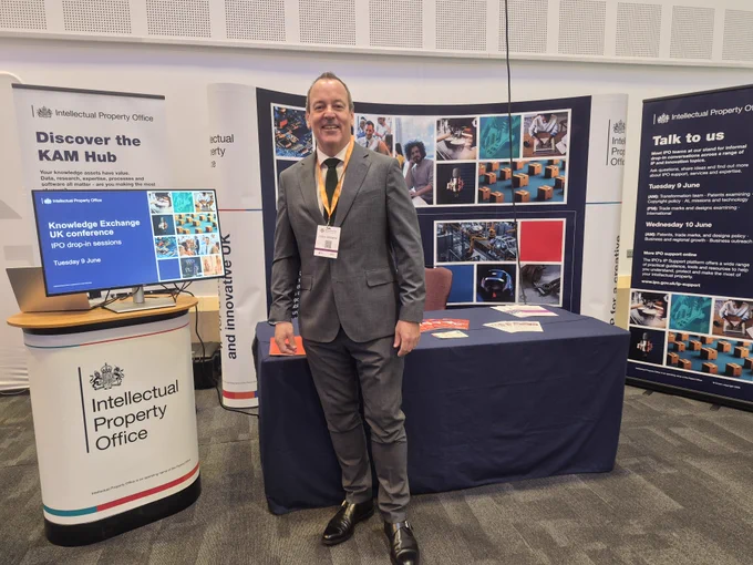 Our IPO CEO Adam Williams at our stand  at the KEUK Conference.