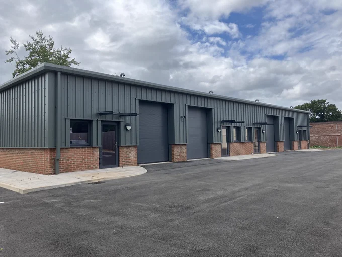 New industrial units in Exmouth.