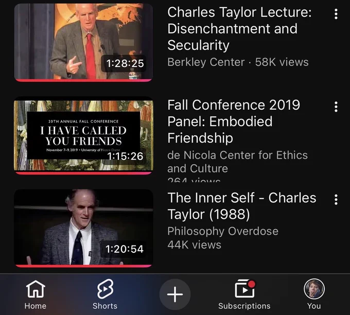 3 absurdly good talks 2 of em delivered by a philosopher id easily place among the greatest still living