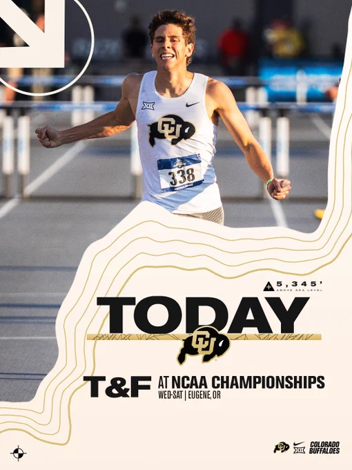TODAY 
track & field at the NCAA Championships
Mon-Wed
Eugene, OR