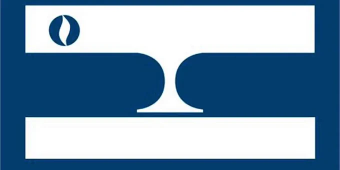 Logo of the National Merit Scholarship Program featuring a stylized torch symbol in white on a blue background.