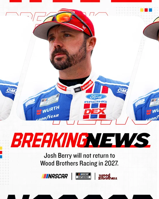 Breaking news graphic for Josh Berry.