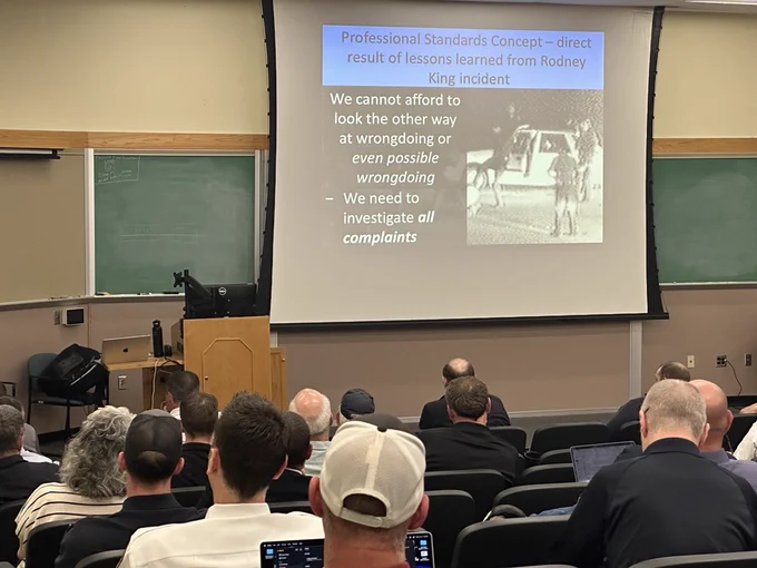 PowerPoint slide about the disciplinary lessons to be learned from the Rodney King Incident.