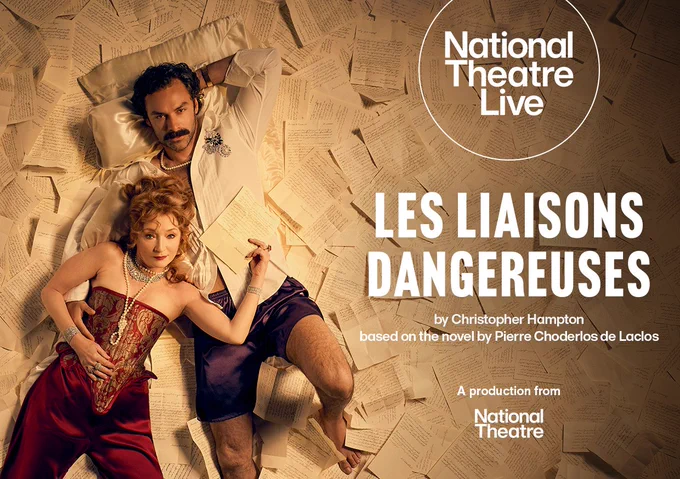 A poster for National Theatre's Les Liaisons Dangereuses. 