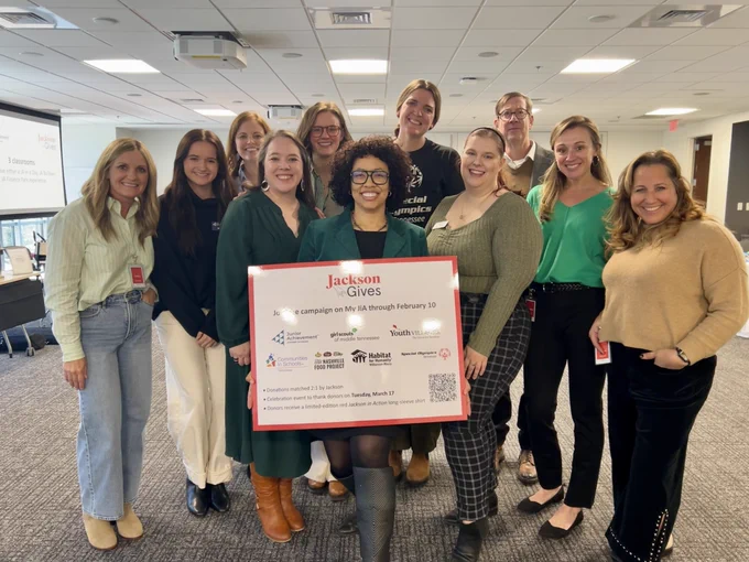 Through Jackson Gives, our associates came together to support community nonprofits in a collective and meaningful way: raising more than $700,000.