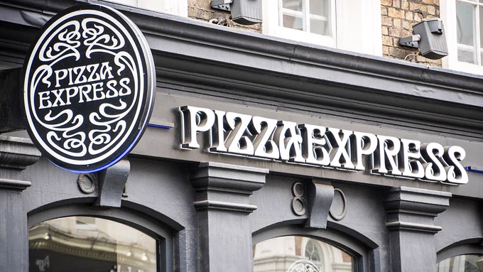 A Pizza Express store front.