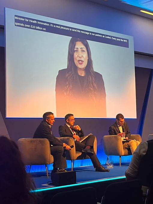 Tom Slater on a panel at NHS Confed 2026