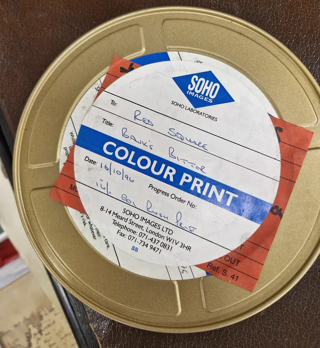 A reel of film of 1996 advertising tapes for Banks's Bitter.