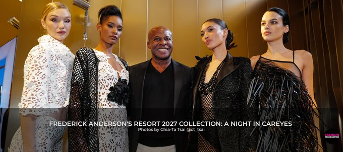 FREDERICK ANDERSON'S RESORT 2027 COLLECTION: A NIGHT IN CAREYES

By @FTrendsetter
Photography by Chia-Ta Tsai https://www.instagram.com/ct_tsai/

Frederick Anderson unveiled his Resort 2027 Collection, "A Night in Careyes," at Printemps New York on June 2, presenting a sophisticated lineup defined by monochromatic florals, luxurious textures, refined tailoring, and statement eveningwear.

Read more: https://www.fashiontrendsetter.com/v2/2026/06/10/frederick-andersons-resort-2027-collection-a-night-in-careyes/

Watch reel: https://www.instagram.com/reel/DZaAQXZoXiY/?utm_source=ig_web_copy_link&igsh=NTc4MTIwNjQ2YQ==

#FrederickAnderson #Resort2027 #PrintempsNewYork #fashion #collection