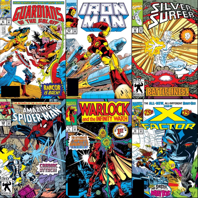 Marvel Comics that were on sale with cover dates of February 1992.