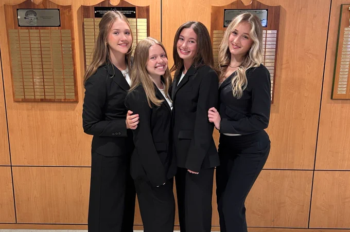 Team FunShine on Pitch Night at Deerfield High School