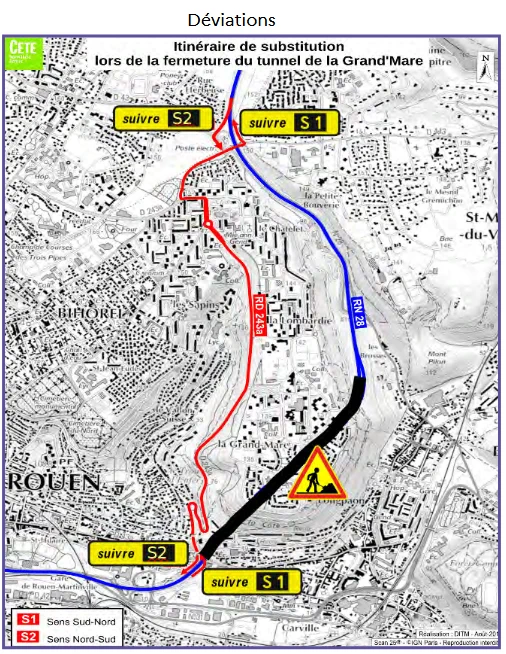 Déviation via la RD243a