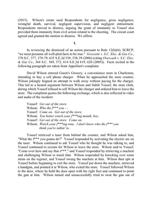 Page 2 of the opinion Antoinet Moore v. Green's Grocery