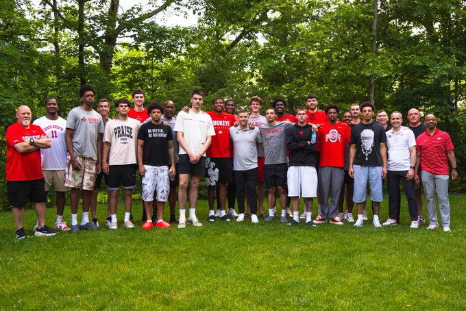 Team photo at Coach Diebler’s House.