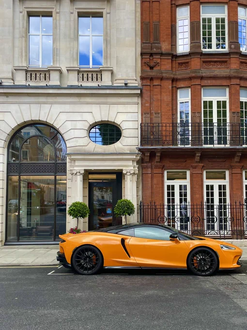 McLaren supercar parked up in Mayfair