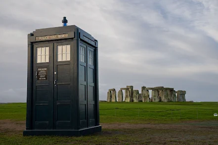 The TARDIS at Stonehenge