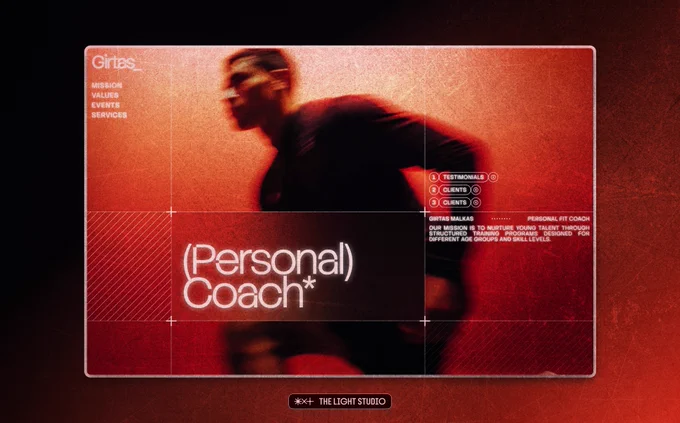 Framer web ui ux hero section personal coach