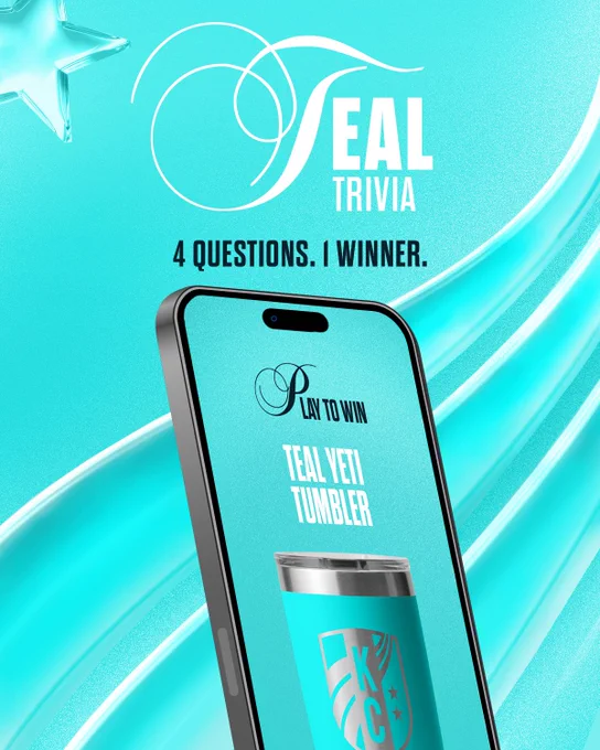 Teal Trivia: 4 questions, 1 winner
Play to win: Teal Yeti tumbler