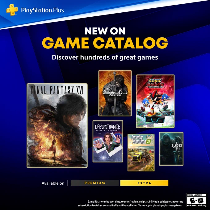 Game library varies over time, country/region and plan. PS Plus is subject to a recurring subscription fee taken automatically until cancellation. Terms apply: play.st/psplus-usageterms