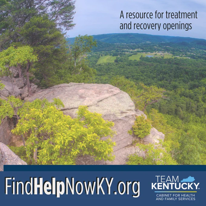a peaceful kentucky landscape

FindHelpNowKY.org
A resource for treatment and recovery openings

The Team Kentucky Cabinet for Health and Family Services logo
