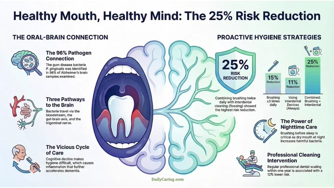 The Surprising Link Between Gum Disease and Dementia Risk - from DailyCaring.com