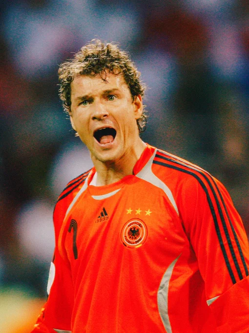 Jens Lehmann in action for Germany.
